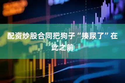 配资炒股合同把狗子“揍尿了”在此之前